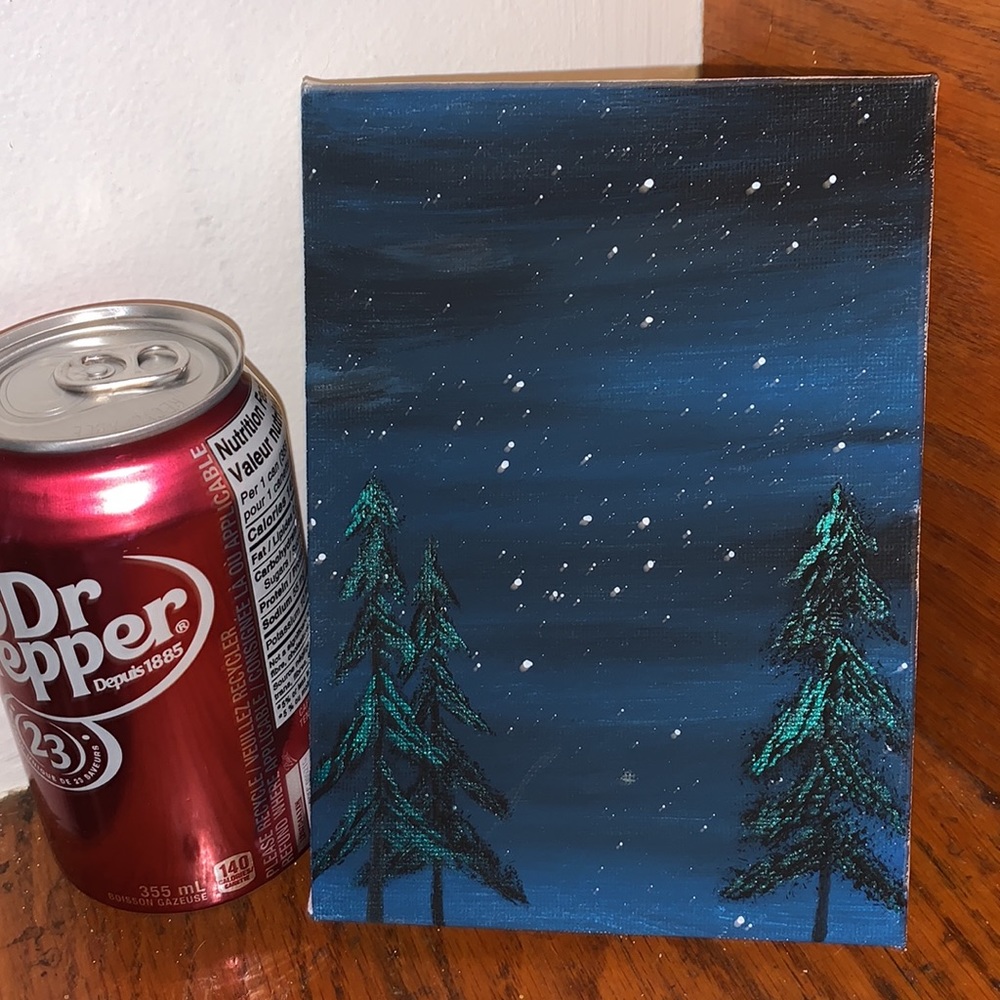 SALE!! Lonesome trees painting.   2